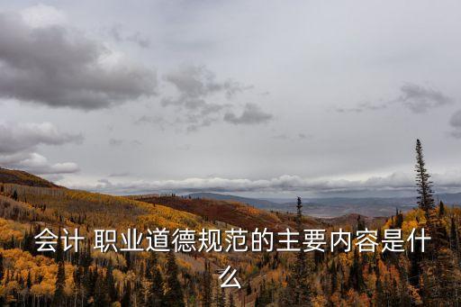 会计职业道德的基本原则,关于会计职业道德的探讨论文