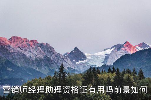 营销师经理助理资格证有用吗前景如何