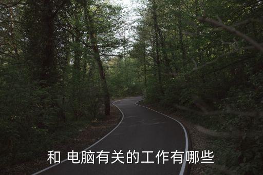 与电脑相关的职业,电脑相关的职业英语