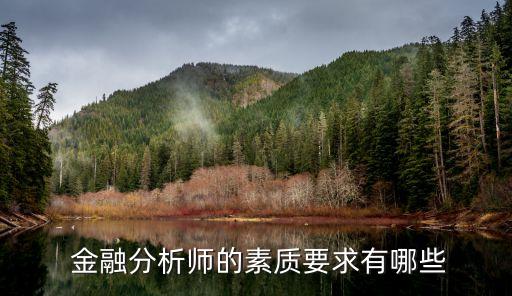 金融行业职业能力,与金融行业有关的职业