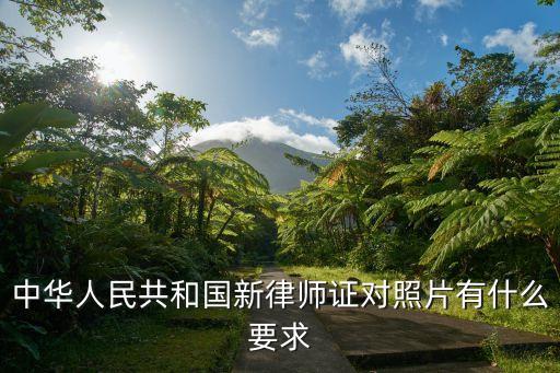 中华人民共和国新律师证对照片有什么要求