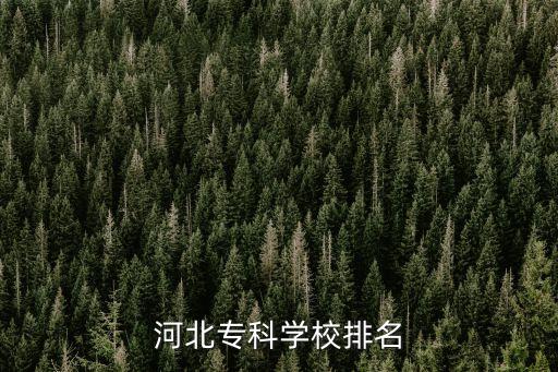 河北专科学校排名