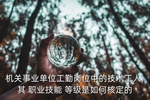 机关事业单位工勤岗位中的技术工人,其 职业技能 等级是如何核定的