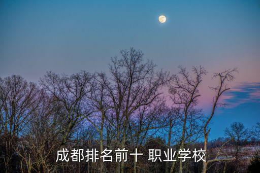 成都排名前十 职业学校