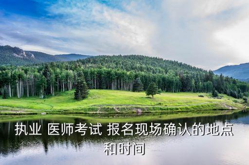 执业 医师考试 报名现场确认的地点和时间