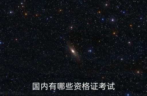 国内有哪些资格证考试