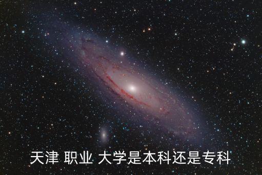 天津 职业 大学是本科还是专科