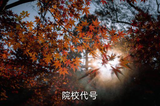院校代号