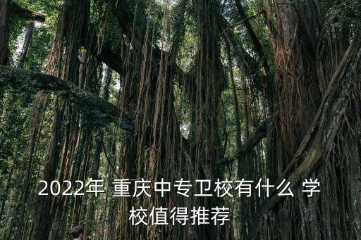 2022年 重庆中专卫校有什么 学校值得推荐