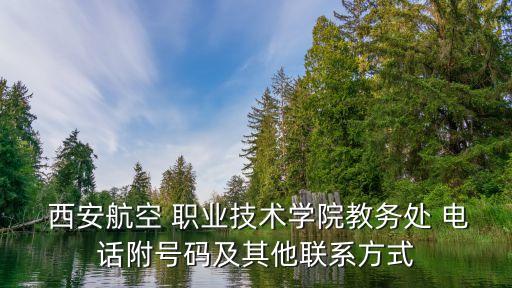  西安航空 职业技术学院教务处 电话附号码及其他联系方式