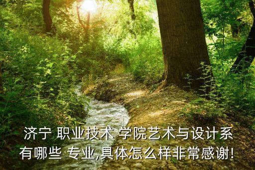  济宁 职业技术 学院艺术与设计系有哪些 专业,具体怎么样非常感谢!