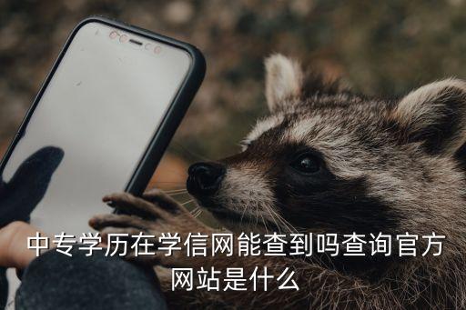  中专学历在学信网能查到吗查询官方 网站是什么