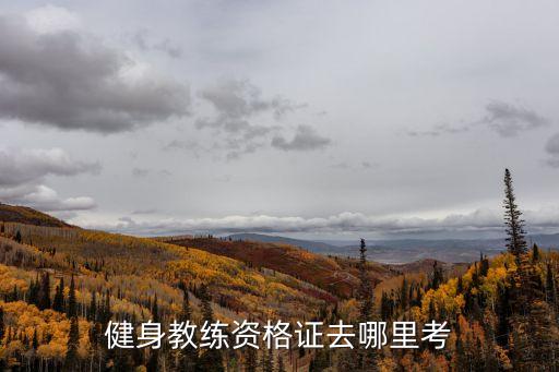 健身教练资格证去哪里考