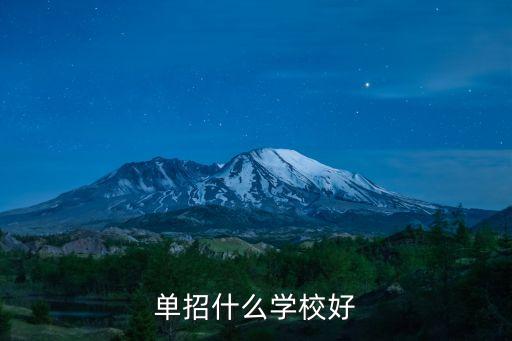 单招什么学校好