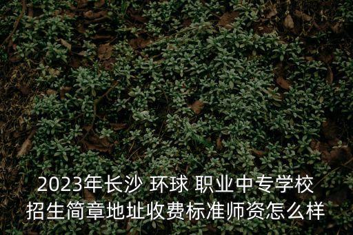 环球职业教育怎么样,长沙环球职业教育集团