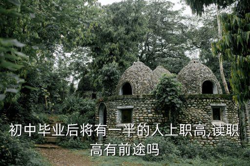 初中毕业后将有一半的人上职高,读职高有前途吗