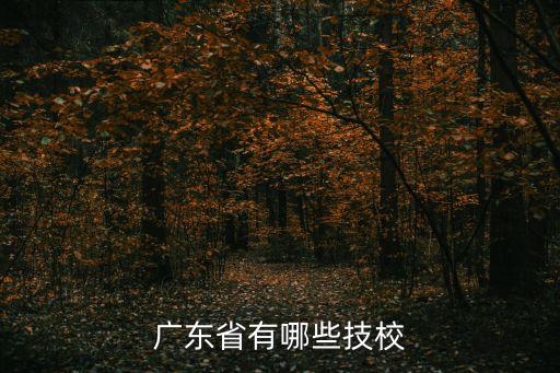 广东省有哪些技校