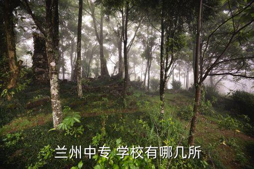  兰州中专 学校有哪几所