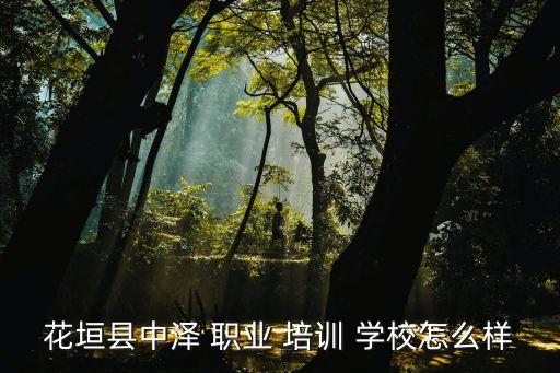 花垣县中泽 职业 培训 学校怎么样
