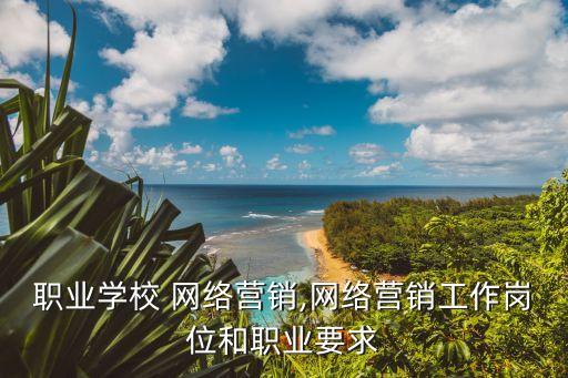 北京职业学校 网络营销,网络营销工作岗位和职业要求