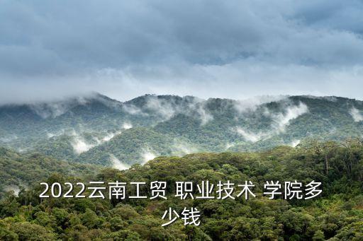 2022云南工贸 职业技术 学院多少钱