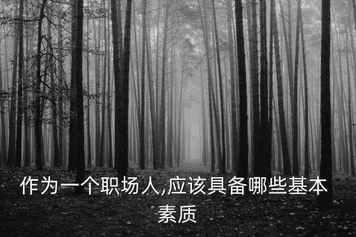 职业素质沟通,什么是职业素质