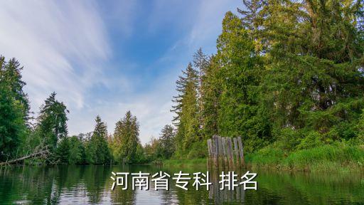  河南省专科 排名