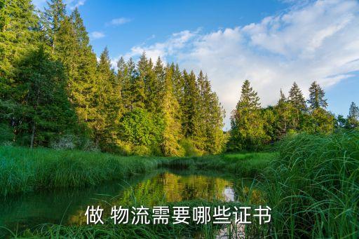 做 物流需要哪些证书