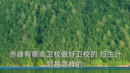  赤峰有哪些卫校最好卫校的 招生计划是怎样的