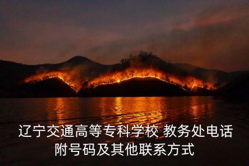 辽宁建筑职业教务处,辽宁理工职业大学教务处电话