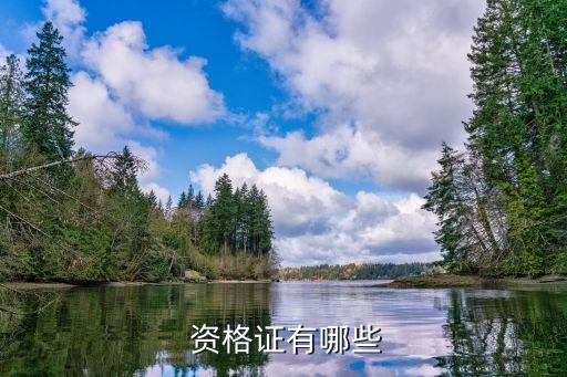  资格证有哪些