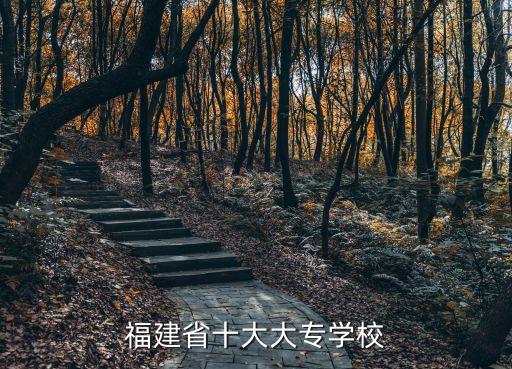 福建省十大大专学校