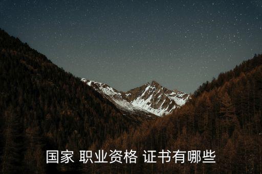 职业技能证书包括哪些,岗位专业技能证书有什么用