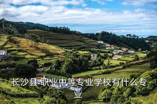  长沙县 职业中等专业学校有什么专业