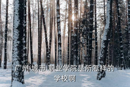 广州城市职业学校在哪里