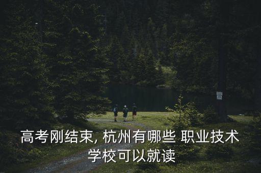 高考刚结束, 杭州有哪些 职业技术 学校可以就读