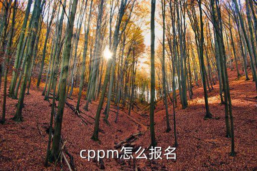 cppm怎么报名