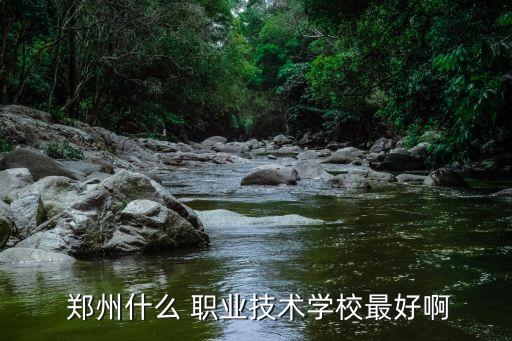  郑州什么 职业技术学校最好啊