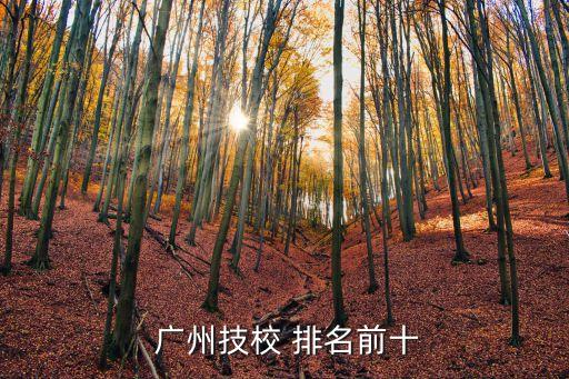  广州技校 排名前十
