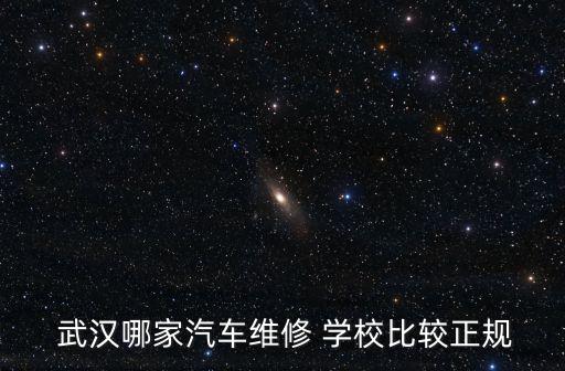  武汉哪家汽车维修 学校比较正规
