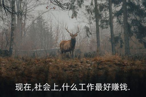 现在,社会上,什么工作最好赚钱.