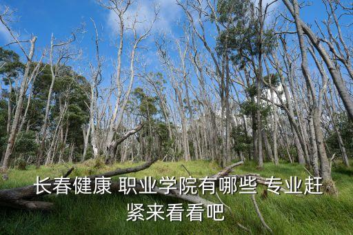长春职业都有什么专业,长春什么职业比较赚钱