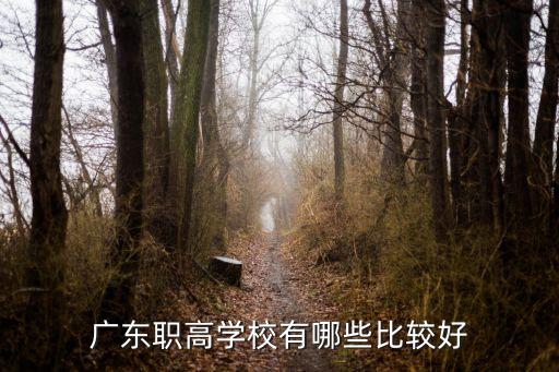 广东职高学校有哪些比较好