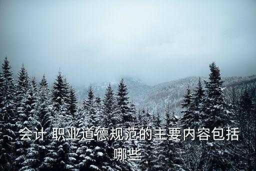 会计职业道德中客观公正原则的基本要求