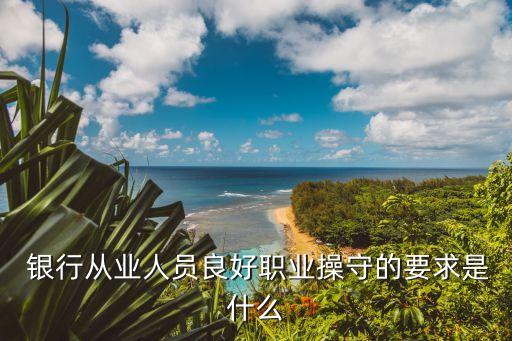  银行从业人员良好职业操守的要求是什么