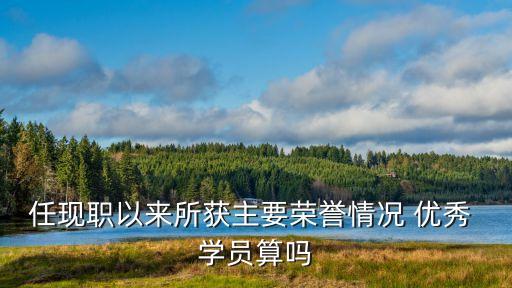 任现职以来所获主要荣誉情况 优秀 学员算吗