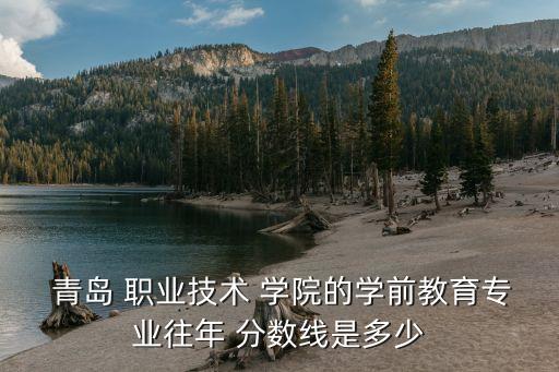  青岛 职业技术 学院的学前教育专业往年 分数线是多少