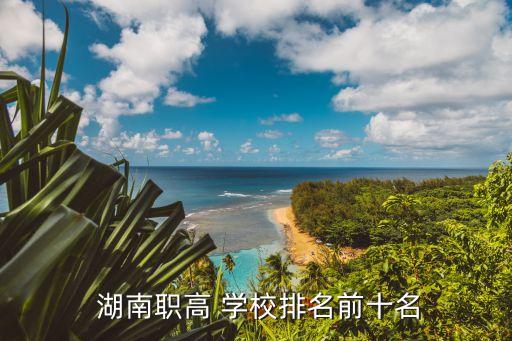  湖南职高 学校排名前十名