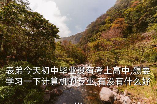 表弟今天初中毕业没有考上高中,想要学习一下计算机的专业,有没有什么好...