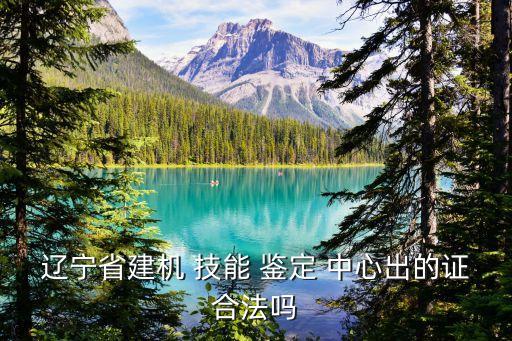 辽宁省建机 技能 鉴定 中心出的证合法吗